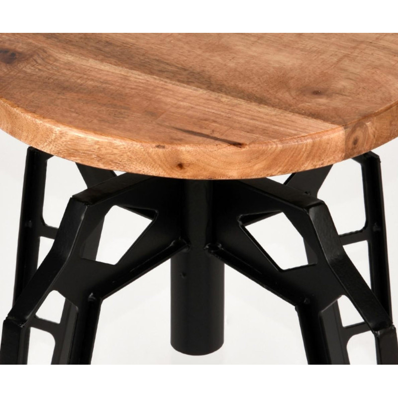 Tabouret bas bois métal PEBBLE - Label 51