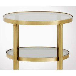 Laiton Petite Verre Ovale Dokota Nordal D'appoint Table BdoexC